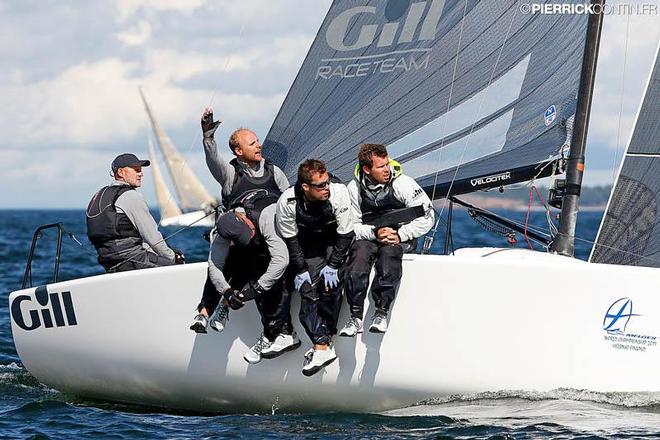 Miles Quinton's Gill Race Team (GBR) with Geoff Carveth in helm is on the second position both in overall and Corinthian division of the Melges 24 European Sailing Series ©  Pierrick Contin http://www.pierrickcontin.fr/
